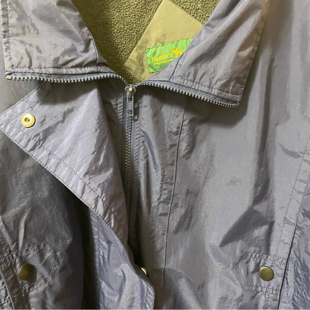 Hunters Run Mens Blue Winter Coat Size Tag Missing (1X?) Photos Navy Blue Lined - Picture 7 of 10